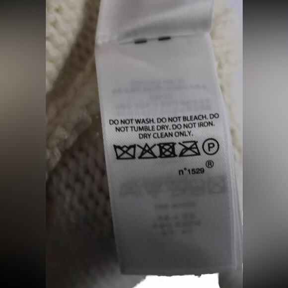 RALPH LAUREN Flag Cashmere Turtleneck Sweater - Cream S Small Purple Label - Picture 6 of 12